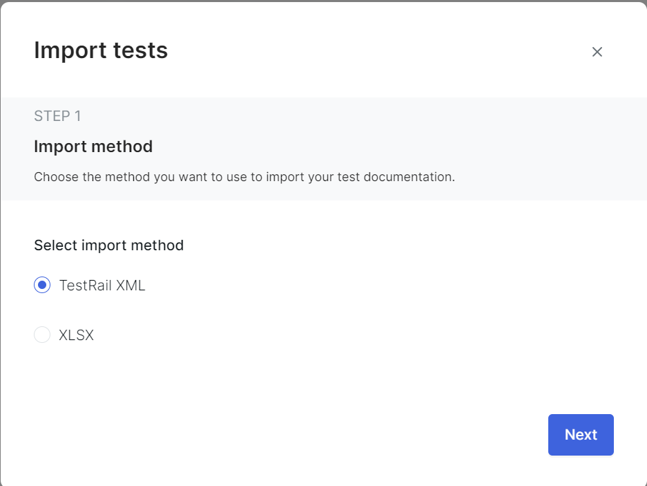 Import tests